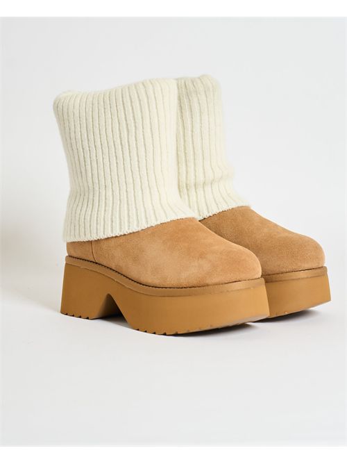 Colors of California women's ankle boot with platform sole COLORS OF CALIFORNIA | HELEN07TAN